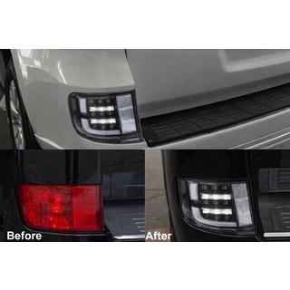 Bageste tågelygter 2016-2021 (Executive Black) Toyota Land Cruiser 200 2007–2021 foto 1