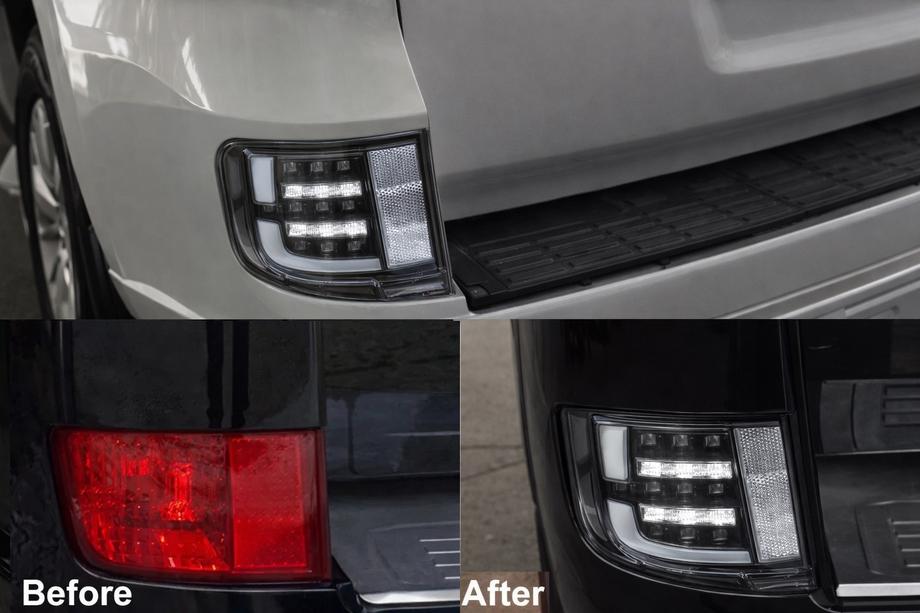 Toyota Land Cruiser 200 2007–2021 Bageste tågelygter 2016-2021 (Executive Black) Image