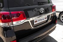 Toyota Land Cruiser 200 2007–2021 Standard nummerpladeholder Sort foto 1