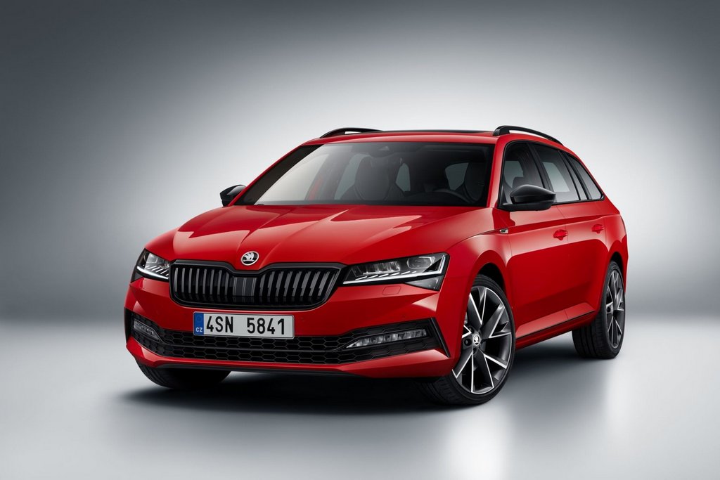Faceliftet Skoda Superb Combi stationcar