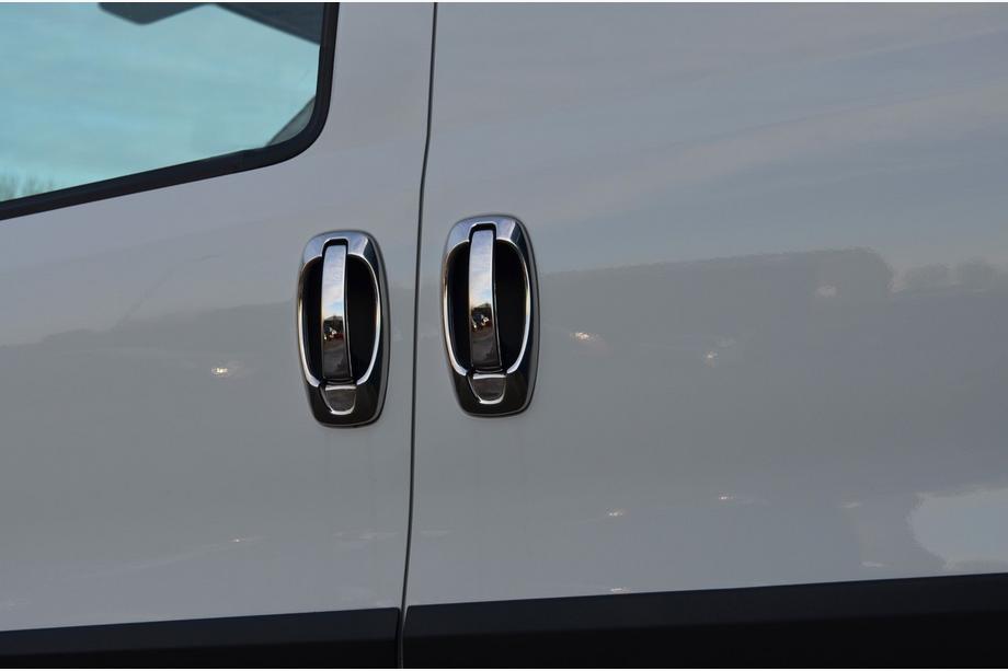 Fiat Doblo II 2010–2022 Dørgrebskapper og omramninger (8 stk., rustfrit stål) Image