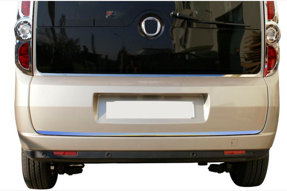 Fiat Doblo II 2010–2022 Kantliste til bagklap (rustfrit stål) OmsaLine - italiensk rustfrit stål Image