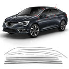 Renault Megane IV 2016–2025 Komplet vindueslister (Sedan, 12 stk., rustfrit stål) Carmos - Tyrkisk stål foto 1