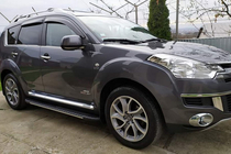 Citroen C-Crosser 2007–2013 Sidetrin Bosphorus Grey (2 stk., aluminium) foto 1