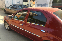 Renault Logan I 2008–2013 Dørlister (4 stk., rustfrit stål) foto 3