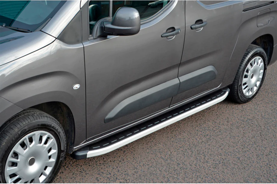 Citroen Berlingo/Multispace 2018– Sidetrin Fullmond (2 stk., aluminium) Image