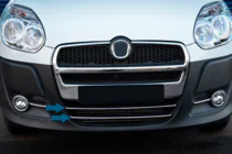 Fiat Doblo II 2010–2022 Kromliste til nedre kølergitter (2010-2015, 2 stk., rustfrit stål) foto 2
