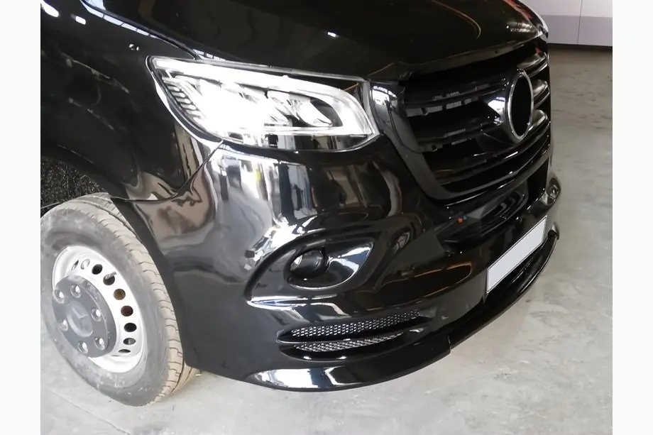 Mercedes Sprinter W907/W910 2018– Front kofangerlæbe V3 (til lakering) Foto 5
