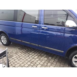 Dørlister (rustfrit stål, sort krom) Volkswagen T5 Transporter 2003–2010 foto 2