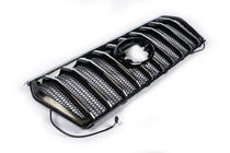 Toyota Land Cruiser Prado 150 2009–2023 Kølergrill 2017↗ LED (Zeus Silver) foto 4