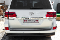 Toyota Land Cruiser 200 2007–2021 Krom lygtecovers til baglygter (2015+, 4 dele, plast) foto 2