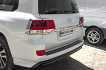 Toyota Land Cruiser 200 2007–2021 Krom lygtecovers til baglygter (2015+, 4 dele, plast) foto 5