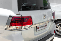 Toyota Land Cruiser 200 2007–2021 Krom lygtecovers til baglygter (2015+, 4 dele, plast) foto 1