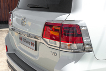 Toyota Land Cruiser 200 2007–2021 Krom lygtecovers til baglygter (2015+, 4 dele, plast) foto 3