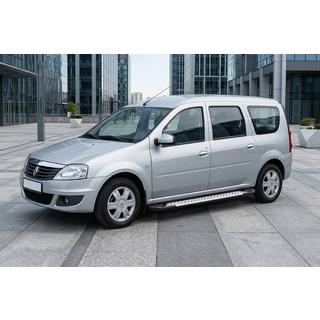 Sidetrin Allmond Grey (2 stk., aluminium) foto 1