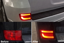 Toyota Land Cruiser 200 2007–2021 Bageste tågelygter 2016+ (LED) foto 1