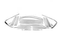 Lexus LX570/450d 2008–2022 Komplet vindueskromlister og stolpelister i rustfrit stål foto 4