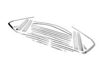 Lexus LX570/450d 2008–2022 Komplet vindueskromlister og stolpelister i rustfrit stål foto 5