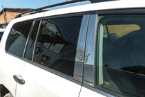 Lexus LX570/450d 2008–2022 Komplet vindueskromlister og stolpelister i rustfrit stål foto 3