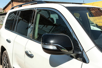 Lexus LX570/450d 2008–2022 Komplet vindueskromlister og stolpelister i rustfrit stål foto 11