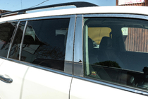 Lexus LX570/450d 2008–2022 Komplet vindueskromlister og stolpelister i rustfrit stål foto 9
