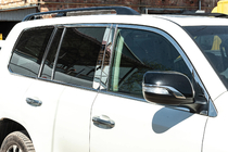 Lexus LX570/450d 2008–2022 Komplet vindueskromlister og stolpelister i rustfrit stål foto 1