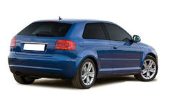 Audi A3 2003–2012 Bagklapliste i rustfrit stål foto 1