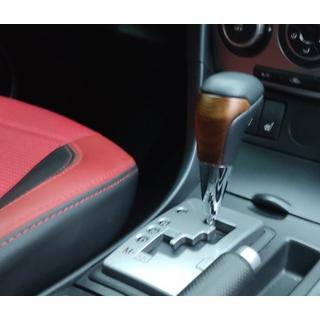 Gearknop (sort læder + lyst træ) Toyota Land Cruiser 200 2007–2021 foto 3