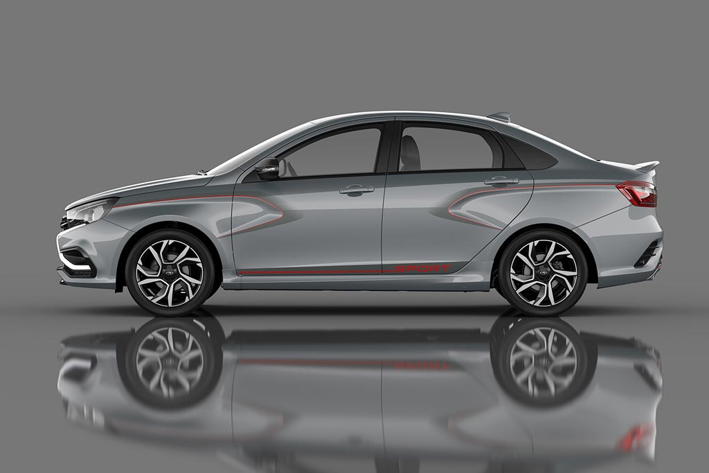 Sportsmodifikation af sedanen Lada Sport Vesta