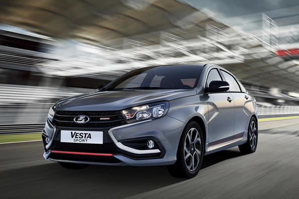 Sportsmodifikation af sedanen Lada Sport Vesta Foto 2
