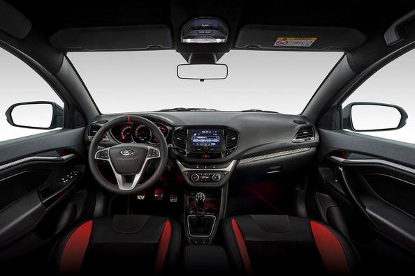 Sportsmodifikation af sedanen Lada Sport Vesta Foto 12