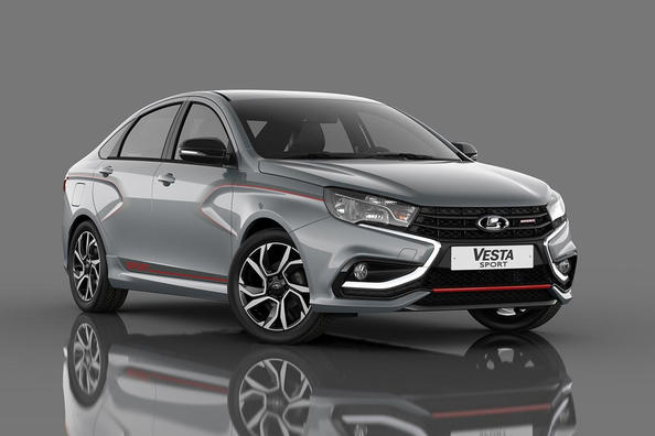 Sportsmodifikation af sedanen Lada Sport Vesta Foto 1