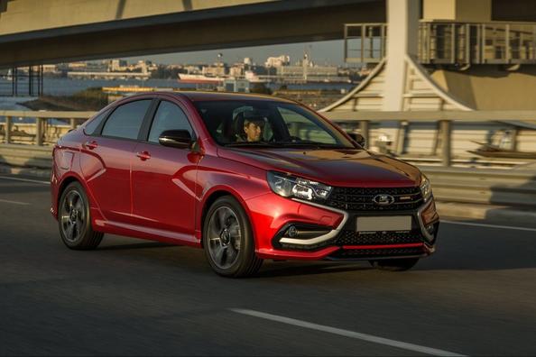 Sportsmodifikation af sedanen Lada Sport Vesta Foto 5