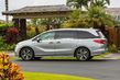 Test af den ottepersoners Honda Odyssey-minivan i fuld størrelse foto 4