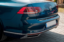 Volkswagen Passat B8 2015–2023 OmsaLine SD/SW udstødningsrør-rammer (2019+, 3 stk, rustfrit stål) foto 2