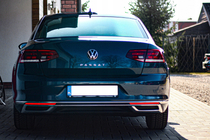 Volkswagen Passat B8 2015–2023 OmsaLine SD/SW udstødningsrør-rammer (2019+, 3 stk, rustfrit stål) foto 4