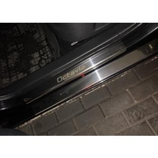 Carmos dørtrinslister (8 stk., rustfrit stål) Skoda Octavia II A5 2010–2013 foto 1