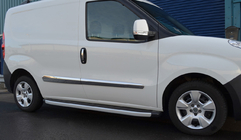Fiat Doblo II 2010–2022 Dørlister (4 stk., rustfrit stål) OmsaLine - italiensk rustfrit stål foto 3