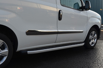 Fiat Doblo II 2010–2022 Dørlister (4 stk., rustfrit stål) OmsaLine - italiensk rustfrit stål foto 6