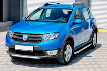 Renault Sandero 2013–2022 Sidetrin Fullmond (2 stk., aluminium) foto 1