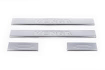 Kia Venga 2010–2019 Dørtrinslister Carmos (4 stk., rustfrit stål) foto 2