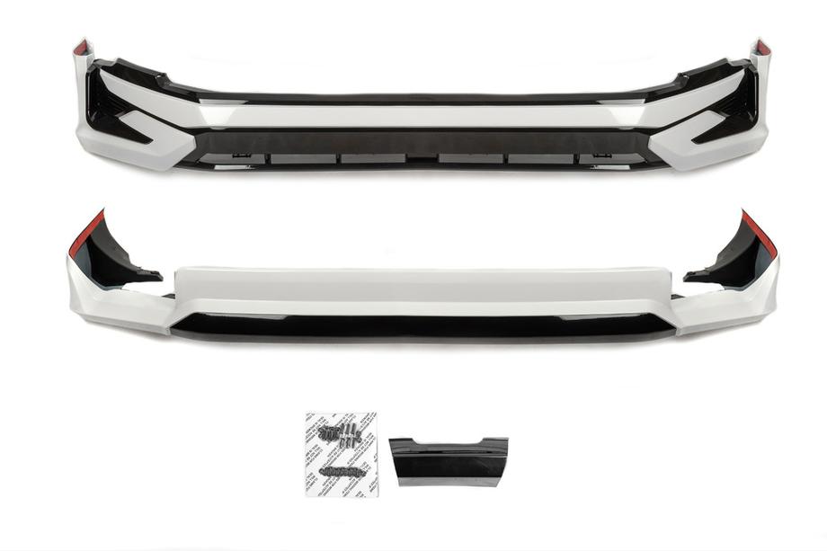 Toyota Land Cruiser Prado 150 2009–2023 For- og bagkofangerlæber 2023-Designs (2017-) Hvid farve Image