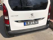 Peugeot Partner/Rifter 2019– Rustfri stålliste over nummerplade foto 2