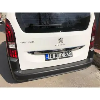 Rustfri stålliste over nummerplade foto 2