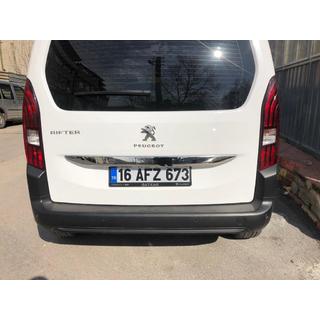 Rustfri stålliste over nummerplade foto 3
