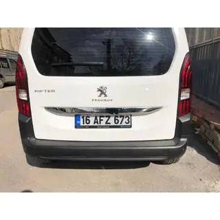 Rustfri stålliste over nummerplade foto 3