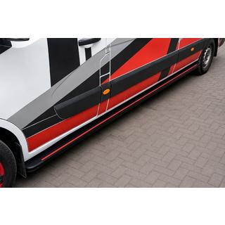 Sidetrin Maya Red (2 stk., aluminium) Opel Movano 2010–2021 foto 1