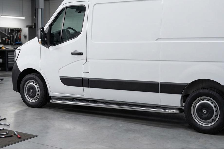 Opel Movano 2010–2021 Sidestrin Maydos V1 (2 stk., aluminium) Image