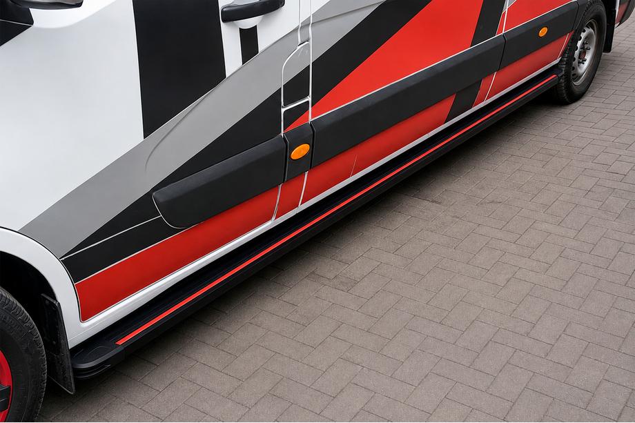 Renault Master 2011–2023 Sidetrin Maya Red (2 stk., aluminium) Image