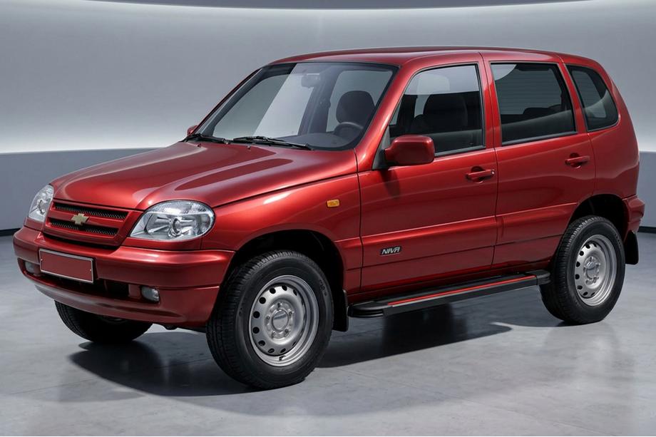 Chevrolet Niva 1998–2020 Sidetrin Maya Red (2 stk., aluminium) Image